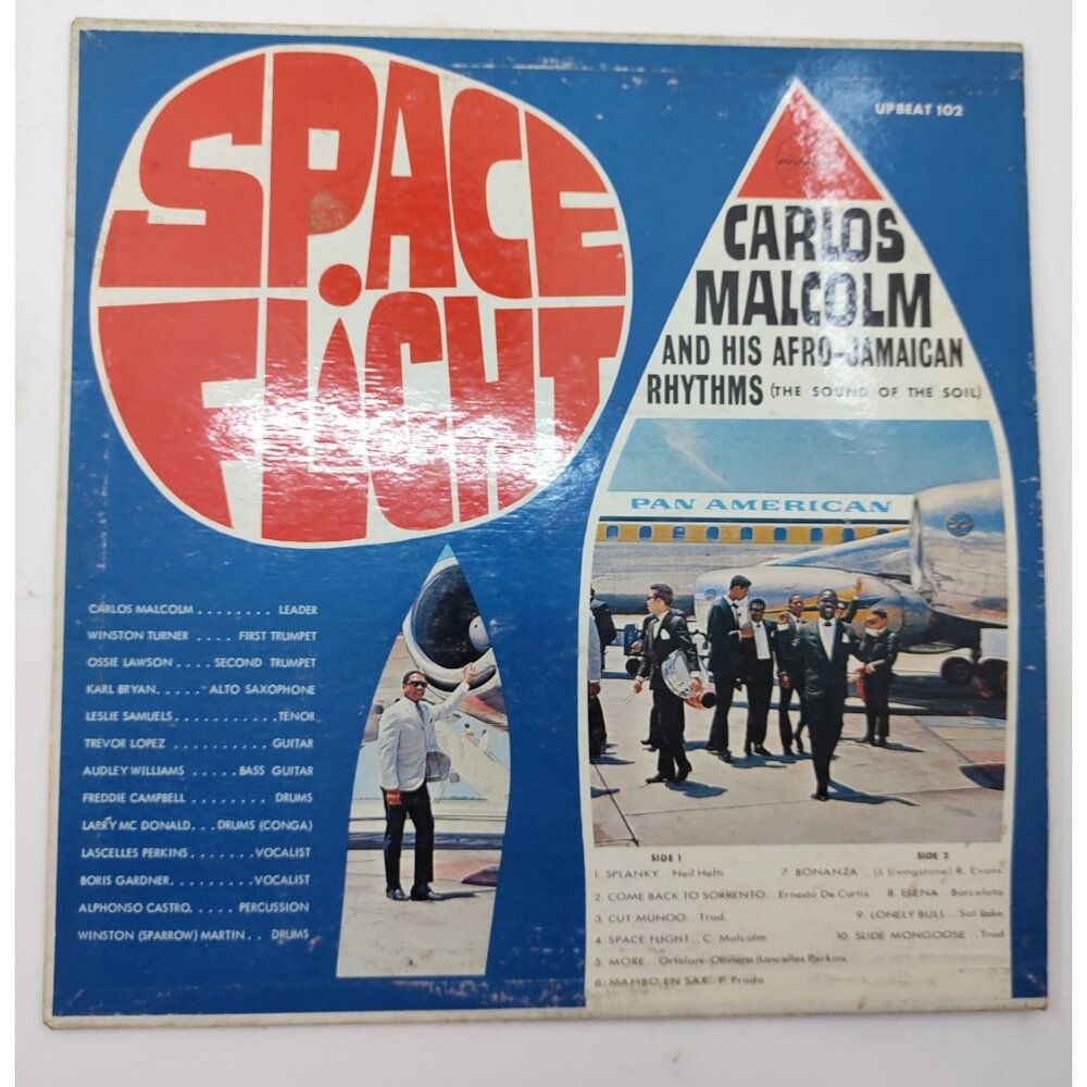Carlos Malcolm Space Flight UpBeat-102 Ska Jazz LP 3114A Early Press VG+